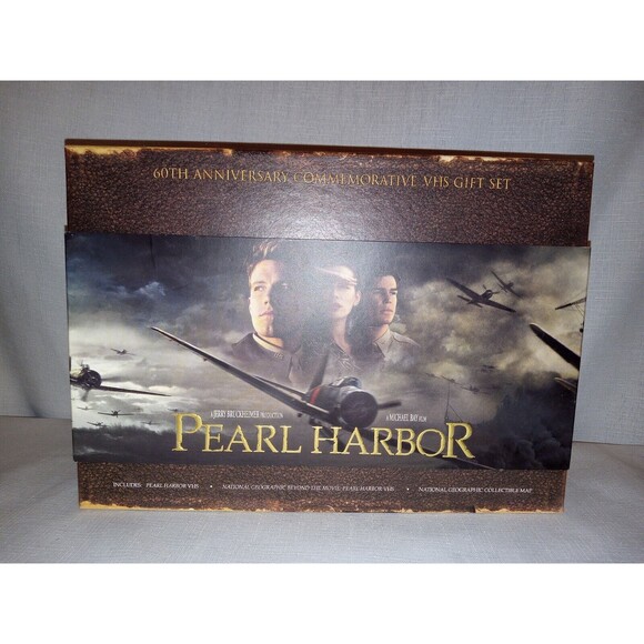 60th Anniversary Pearl Harbor Commemorative VHS Gift Set National Geographic - Picture 1 of 9